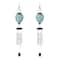 Glitzhome® 37" Blue & Green Solar Lighted Metal & Glass Mosaic Windchime